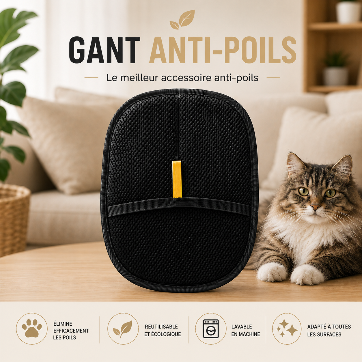 CleanPaw™ — Le gant anti-poils universel