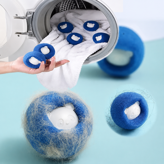 Boule attrape-poils pour lave-linge